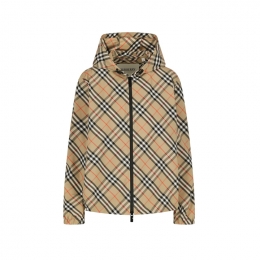 ◆당일◆26SS SALCOMBE 체크 후드 바람막이 자켓 샌드 8110301