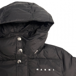 ◆당일◆키즈 로고 후드 패딩자켓 블랙 M01558 M00LY 0M900