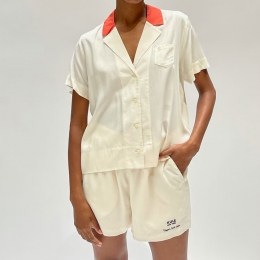 ◆당일◆22FW 더 플리스 셔츠 크림/파피 WS31S4 CREAM/POPPY