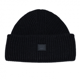 ◆당일◆25FW 스몰 페이스 패치 울 비니 블랙 C40270 900