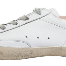 ◆키즈◆11주년 여성 슈퍼스타 로우탑 화이트/핑크 GCOKS301 S5