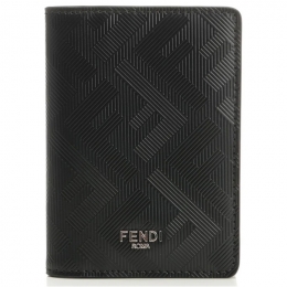 ◆당일◆25SS 은장 로고 쉐도우 카드지갑 블랙/레드 7M0349 AJF4 F19KP