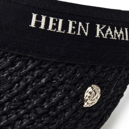 ◆당일◆26SS 비앙카10 라피아 바이저햇 차콜/블랙 HAT52491 BIANCA 10 CHARCOAL BLACK