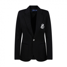 ◆당일◆26SS 로고 자수 금장 버튼 블레이저 자켓 블랙 211795348 001