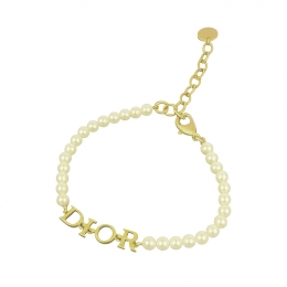 ◆당일◆25FW 디올레볼루션 브레이슬릿 골드/화이트 B2921WOMRS 301