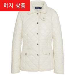 ◆하자◆여성 포니 자수 다이아몬드 퀄팅 자켓 아이보리 211854764 004