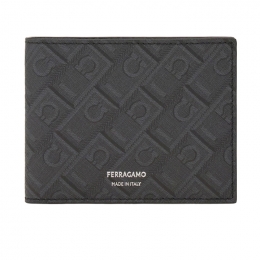 ◆당일◆25FW 로고 프린트 모노그램 반지갑 블랙 66-1582 0780324