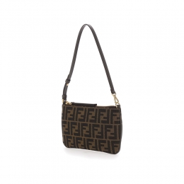 ◆당일◆26SS FF 자카드 바게트 파우치백 브라운 8M0536 A98P F1GL7