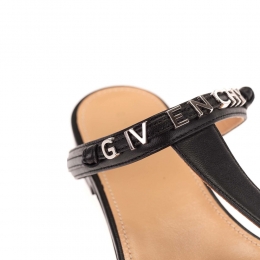 ◆당일◆24SS 여성 메탈 로고 플랫 샌들 블랙 BE3059E0XT 001