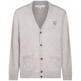 ◆당일◆24FW 볼드 폭스 헤드 패치 가디건 라이트그레이멜란지 NM00506KT1006 H120