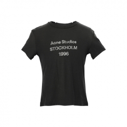 ◆당일◆25FW 로고 프린트 크롭 티셔츠 페이드블랙 CL0395 BM0