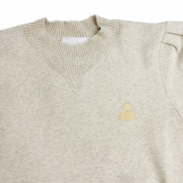 ◆당일◆26SS 켈라야 KELAYA 로고 자수 풀오버 니트 라이트그레이/라이트옐로우 PU0039FA A3L75E LGLY