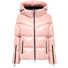 ◆당일◆24FW 후페 HUPPE 로고 패치 후드 패딩 자켓 인디핑크 1A001 31 5963V 51A