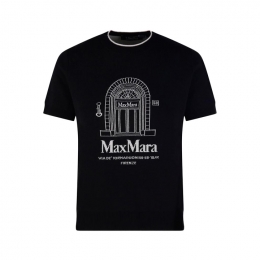 ◆당일◆26SS 에우포리아 SMMEUFORIA 자수 울 반팔 니트 블랙 2619361191 021