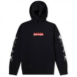 ◆12주년◆스컬 프린팅 후드티 블랙 PMBB003S18348027 1088