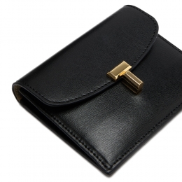 ◆당일◆26SS 티락 레더 카드 지갑 블랙 251-WAM0042-LE0025-001