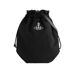 ◆당일◆25FW ORB 로고 드로스트링 파우치 버킷&숄더백 블랙 57010001U W001Y N401