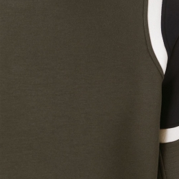 ◆14주년◆컬러블럭 네오프렌 맨투맨 카키 PBJS50V A501C 1472