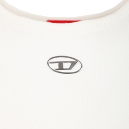 26SS T-ELE-LONG-OD 여성 로고 슬림핏 반팔 티셔츠 화이트 A19910 0JMBA 141