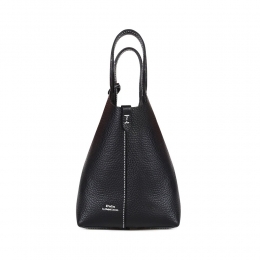 ◆당일◆26SS 포니 로고 플레이 레더 토트&크로스백 블랙 428944657 013