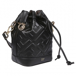 ◆당일◆26SS 몬트레조 FF 로고 미니 버킷백 블랙 8BS093 ANWT F0KUR