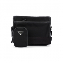 ◆당일◆26SS 삼각 로고 테수토 멀티 크로스백 블랙 2VD034 2DMH F0002