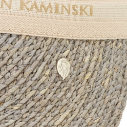 ◆당일◆26SS 비앙카12 라피아 바이저햇 이클립스멜란지/네추럴 HAT52493 BIANCA 12 ECLIPSE MELANGE NATURAL