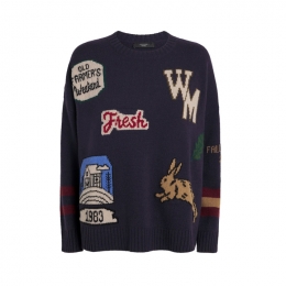 ◆당일◆25FW 파비디 PAVIDI 울 니트 네이비 2525366262 002