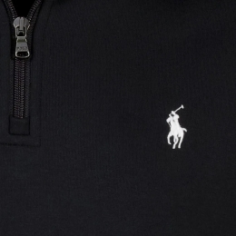 26SS 포니 자수 하프집업 맨투맨 블랙 710P06234 001