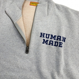 26SS 로고 프린트 하프 집업 맨투맨 그레이 HM30CS010 GREY