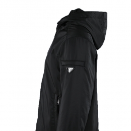 26SS 삼각로고 후드 패딩 자켓 블랙 SGB224 106O F002L