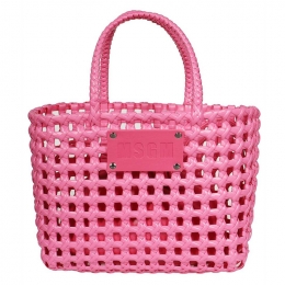 ◆당일◆23SS 로고 패치 네트 토트백 핑크 3441MDZ49 632 15