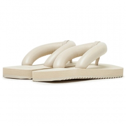 ◆당일◆25SS SUKI 패딩 스트랩 플립플랍 베이지 PF0001