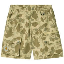 ◆당일◆25SS 레귤러핏 로고 패치 버뮤다 팬츠 카모 I034506 2R4XX