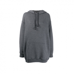 ◆15주년◆여성 백 리버스 라벨 후드티 블랙 AI0044 900