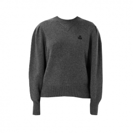 ◆당일◆25FW 켈라아 KELAYA 로고 자수 니트 차콜 PU0039FA A3L75E 02AN