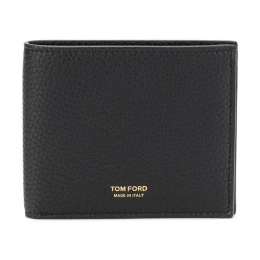 ◆12주년◆금장 로고 각인 반지갑 블랙 Y0228T CP9 BLK