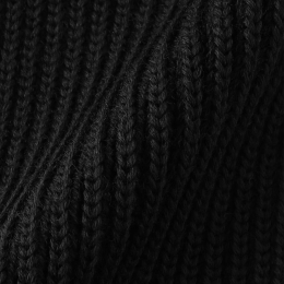 ◆당일◆23FW 골지 울 숏 머플러 블랙 SHORT SCARF BLACK