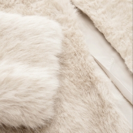 ◆당일◆25FW 에로스 EROS 퍼 라운드넥 코트 베이지 2526456012 002