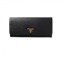 ◆당일◆26SS 사피아노 금장로고 장지갑 블랙 1MH132 QWA F0002