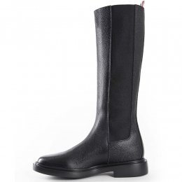 ◆당일◆25FW 사선 페블 그레인 니하이 첼시 부츠 블랙 FFB138A 06257 001