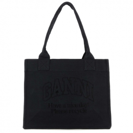 ◆당일◆25SS 로고 자수 토트백 블랙 A5577 252