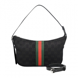 26SS 루네타 모노그램 자카드 스몰 숄더백 블랙 863406 FAFWA 1053