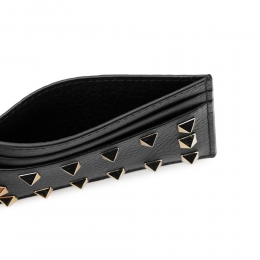 ◆11주년◆골드 락스터드 카드지갑 블랙 UW2P0486 VSH 0NO