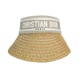 ◆당일◆25FW D 오션 바이저 미차 자수 트월 캡 베이지 34VMT978A153 100