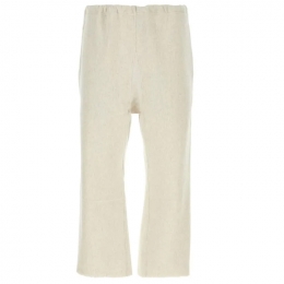 ◆당일◆25FW 시그니처 백 스티치 로고 팬츠 아이보리 S50KA0639 S25614 105M