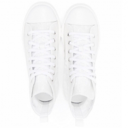 ◆키즈◆22SS 여성 로고 레이스업 하이탑 스니커즈 화이트 1WBS11SHOE 04B