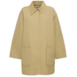 ◆당일◆24SS 로고 자수 포켓 퀄팅 코듀로이 자켓 베이지 WRO1022 FB0169 091