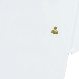 ◆당일◆24SS 자페르 ZAFFERH 로고 프린트 티셔츠 화이트/카키 TS0047HA B1N19H KHWH
