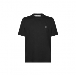 26SS 로고 프린트 티셔츠 블랙 M0B138440 CSQ44